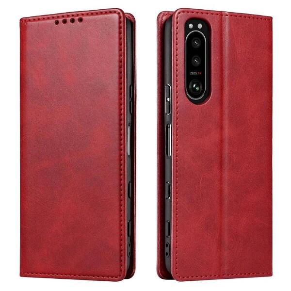 For Sony Xperia 5 III 5G Phone Case Business Style Strong Stand Wallet Flip Leather Cover