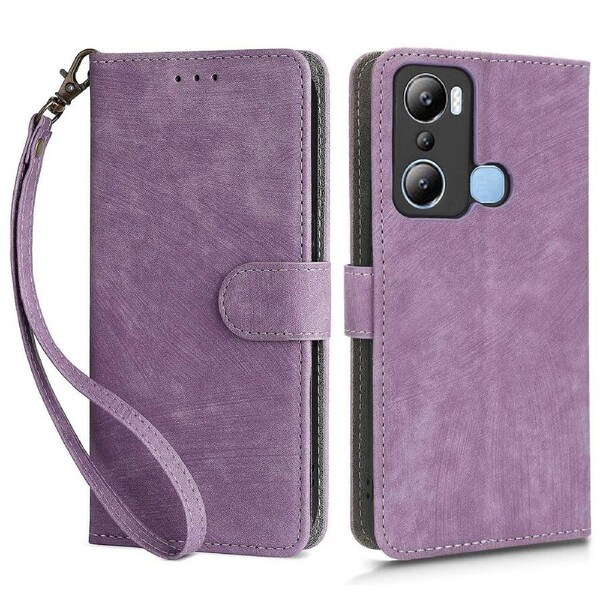 For Transsion Infinix Hot 20i 4G X665C X665E RFID Blocking Phone Case Leather