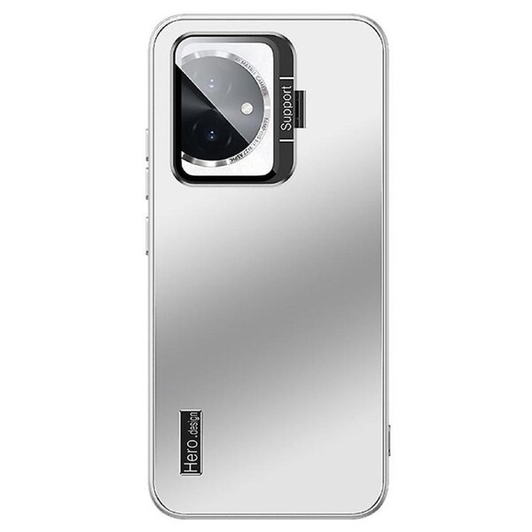 Phone Shell for Honor 100 5G Cases Anti-Drop TPU+PC Phone Cover with Kickstand - Silver