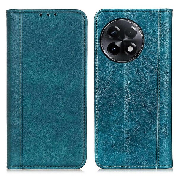 For OnePlus Ace 2 5G/11R 5G Phone Case Litchi Texture Split Leather Flip Wallet Cover with Stand