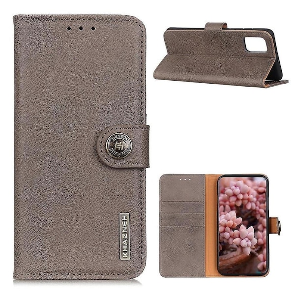 KHAZNEH Retro Style Leather Protector Case Cover for Samsung Galaxy A52 4G/5G/A52s 5G Wallet Case