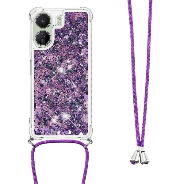YB Quicksand Series-4 for Xiaomi Redmi 13C 4G/Poco C65 4G TPU Case Liquid Sparkle Phone Cover