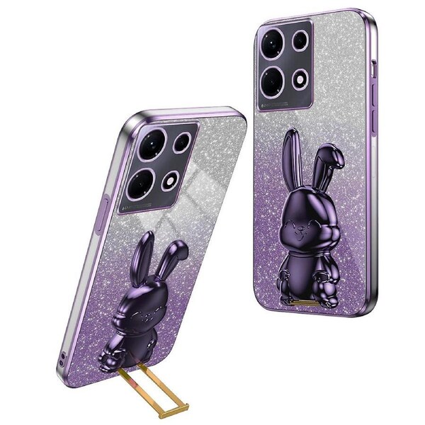 Protective Case for Transsion Infinix Note 30 4G Slim Phone Case Cute Rabbit Kickstand Cover