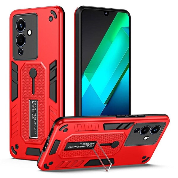 Kickstand PC+TPU Phone Case for Infinix Note 12 G96 4G Drop-proof Cell Phone Cover