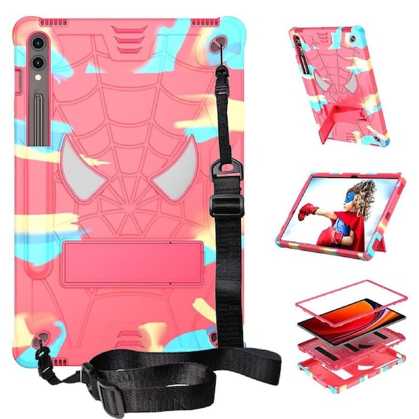 For Samsung Galaxy Tab S9+/Tab S9 Fe+ Kickstand Tablet Case Spider Style Shockproof Cover