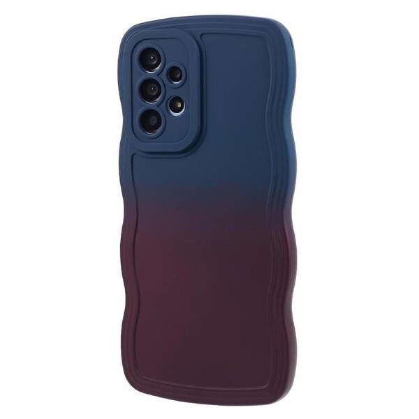 JTW Series for Samsung Galaxy A23 4G/5G (Global Version) Case Soft TPU Curly Wave Phone Cover+Dark
