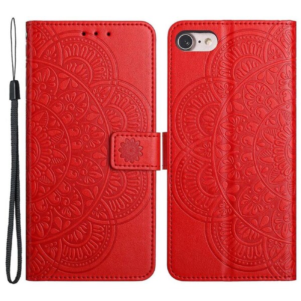 For iPhone 6/6s/7/8/SE (2020)/SE (2022) Case Flower PU Leather ic Wallet Flip Phone Cover