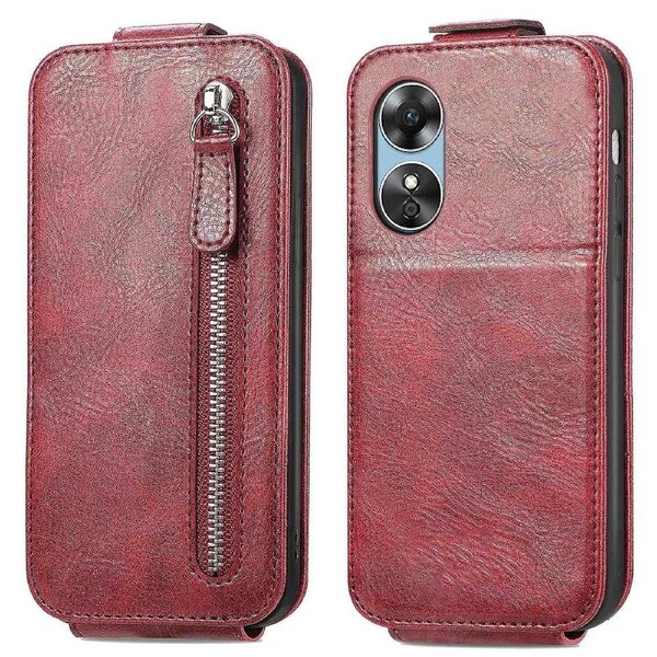 Vertical Flip Cell Phone Cover For Oppo A17 4G/A17k 4G,PU Leather Phone Case with Wallet Stand