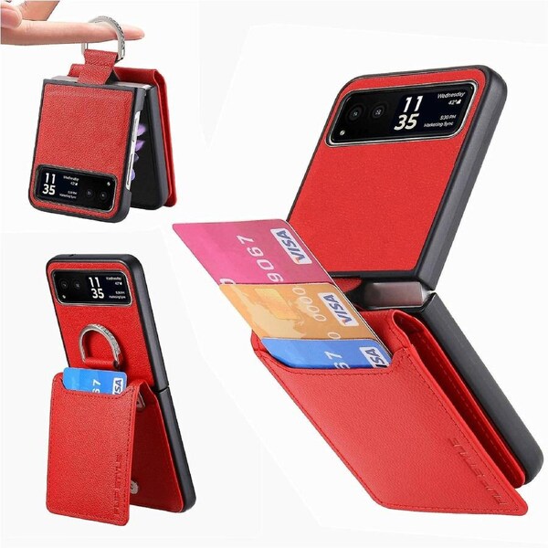 Litchi Texture Leather Phone Case For Motorola Razr 40