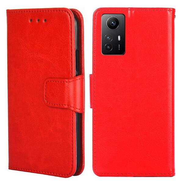 For Xiaomi Redmi Note 12S 4G Strong ic Closure Phone Case Textured Wallet Stand Cover