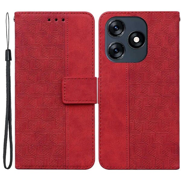 Flip Phone Cover for Transsion Tecno Spark 10 4G/Spark 10C 4G,Wallet Pattern Stand Cover