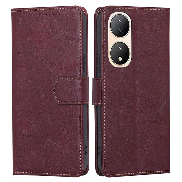 Phone Case for vivo Y100 5G Cowhide Texture PU Leather Flip Cover RFID Blocking Wallet Phone Shell