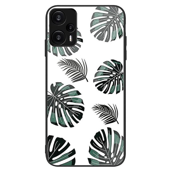 For Xiaomi Redmi Note 12 Turbo/Poco F5 5G Tempered Glass Phone Case PC+TPU Shockproof Cover