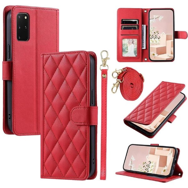 For Samsung Galaxy S20 Plus 4G/5G Wallet Case PU Leather Stand Phone Cover