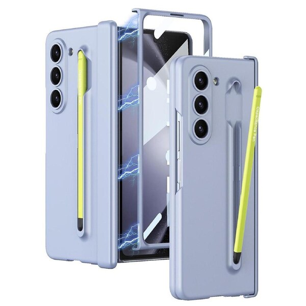 GKK For Samsung Galaxy Z Fold5 5G Phone Case with Tempered Glass Film and Stylus Pen Stylus