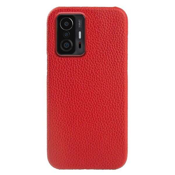 For Xiaomi 11T 5G/11T Pro 5G Shockproof ic Back Case Genuine Cow Leather Coated PC Phone Cover