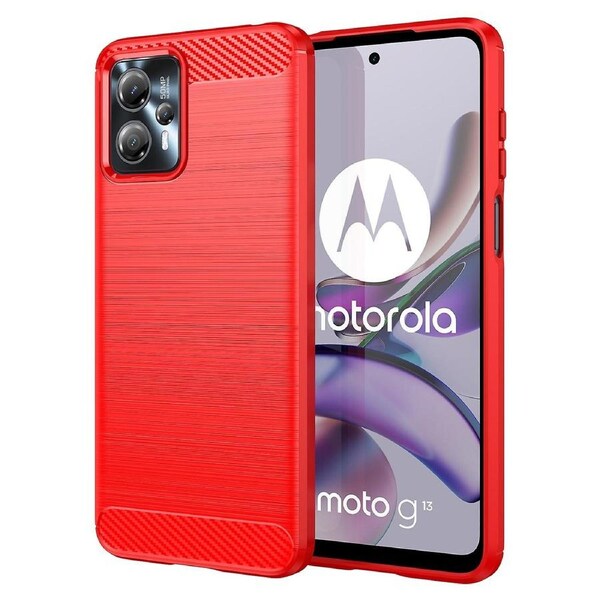 Mobile Phone Case for Motorola Moto G13 4G/G23 4G,Brushed Carbon Fiber Texture Phone Cover