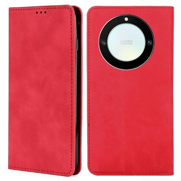For Honor X40/X9a/Magic5 Lite 5G PU Leather Flip Phone Case Card Holder Skin-touch Stand Cover