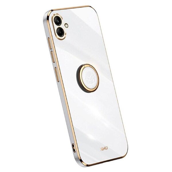 Smartphone Case For Samsung Galaxy A04 4G (164.4 x 76.3 x 9.1 mm),TPU Phone Case with Golden Edge