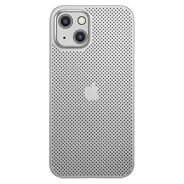 PP Phone Case for iPhone 14,Ultra Thin Heat Dissipation Breathable Hollow Hole Mesh Back Cover