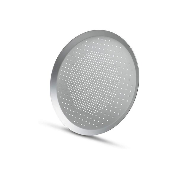 Pizza Pan Eco-friendly Anti-deform Aluminum Alloy Pizza Baking Tray for Home White 1