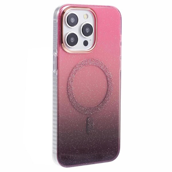 For iPhone 12/12 Pro Case Compatible with MagSafe Glitter Gradient TPU+Acrylic Slim Phone Case