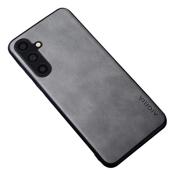 AIORIA For Samsung Galaxy A15 4G/A15 5G Back Case Anti-fingerprint Leather+PC+TPU Shell