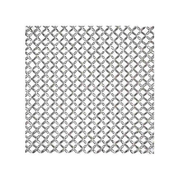 Chain Mail Heat-resistant Rust-proof Silver Color Versatile Kitchen Cast Iron Chain Scrubber Household Supplies Silver