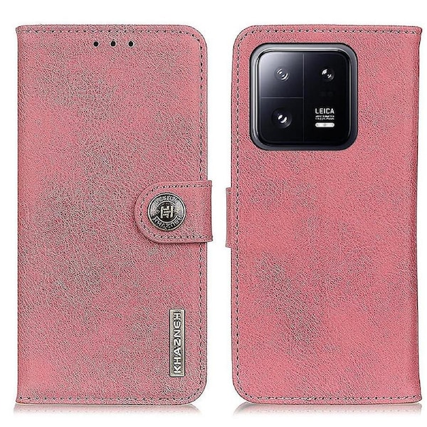 for Xiaomi 13 5G Cowhide Texture Phone Wallet Case Foldable Stand Protective Cell Phone Cover