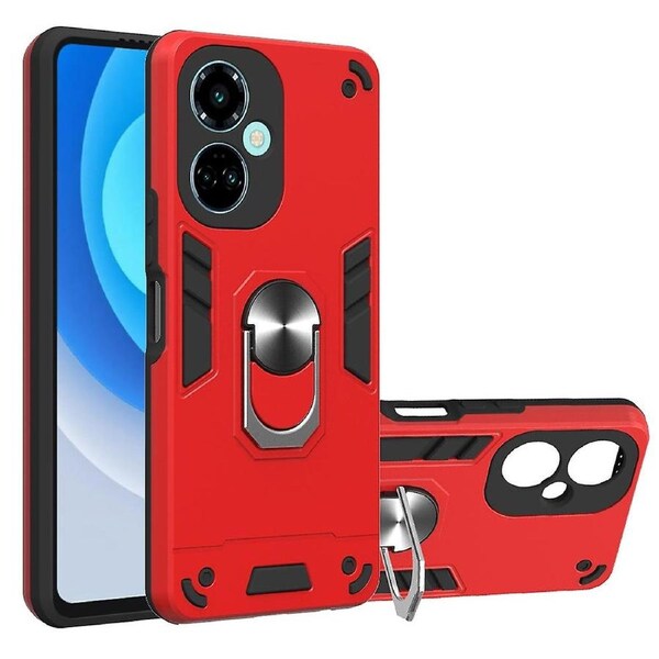 PC Series-1 for Tecno Camon 19 4G TPU+PC Cover Rotary Ring Kickstand Cellphone Anti-drop Case
