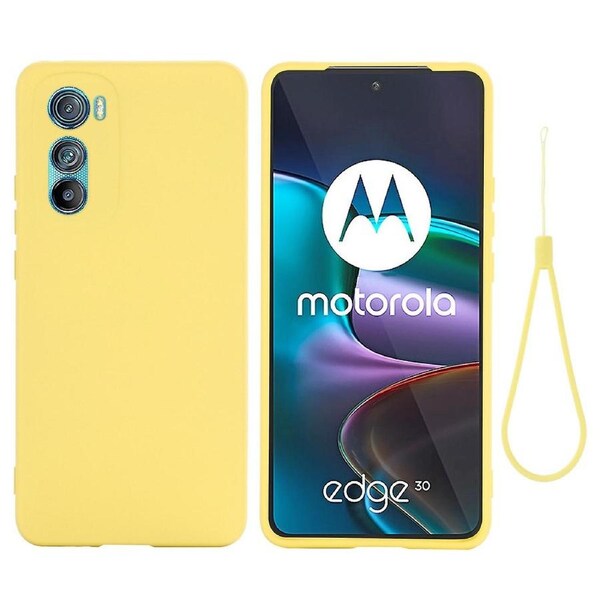 For Motorola Edge 30 5G Liquid Protective Phone Case Soft Microfiber Lining Cushion Cover
