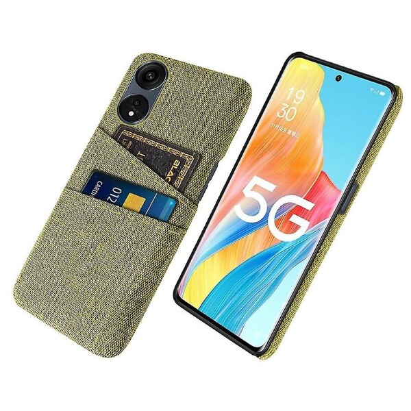 For Oppo A1 Pro 5G/Reno8 T 5G Soft Cloth Texture Protective Case with Dual Card Slots