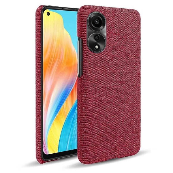 For Oppo A78 4G Anti-Drop Cell Phone Case Cloth+Hard PC Protective Phone Cover