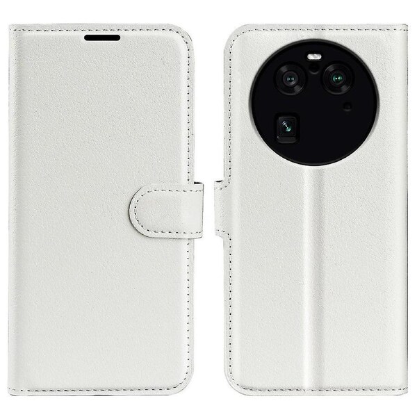 For Oppo Find X6 Pro Anti-Fingerprint Wallet Phone Cover ic Closure Stand Phone Case