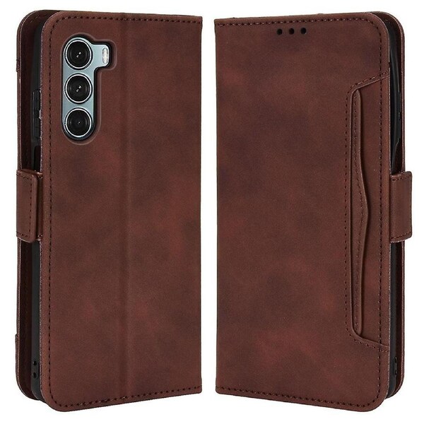 For Motorola Moto G200 5G/Edge S30 Multiple Card Slot Cash Pocket + TPhone Case with Stand