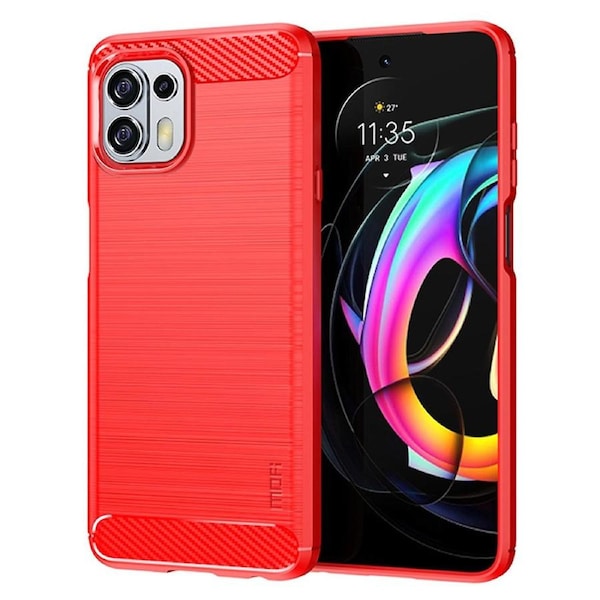 MOFI Soft TCover Brushed Carbon Fiber Design Case for Motorola Edge 20 Lite/Edge 20 Fusion