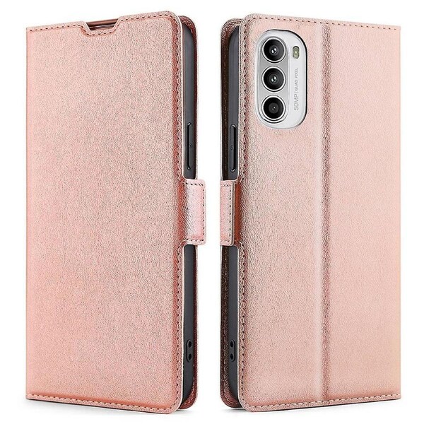 For Motorola Moto G52 4G/G82 5G Wallet Full Protection Mobile Phone Case Two Clasp Cover with Stand