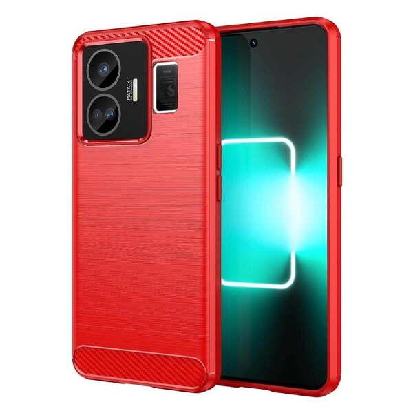 For Realme GT3 5G/GT Neo 5 5G Brushed Phone Case Carbon Fiber Texture Phone Shell Mobile Phone Cover