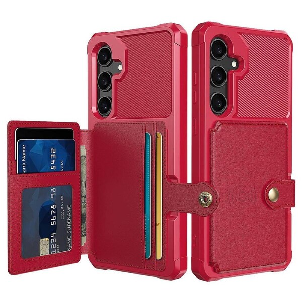 ZM03 For Samsung Galaxy A35 5G Case Card Slots PU Leather+TPU Phone Cover