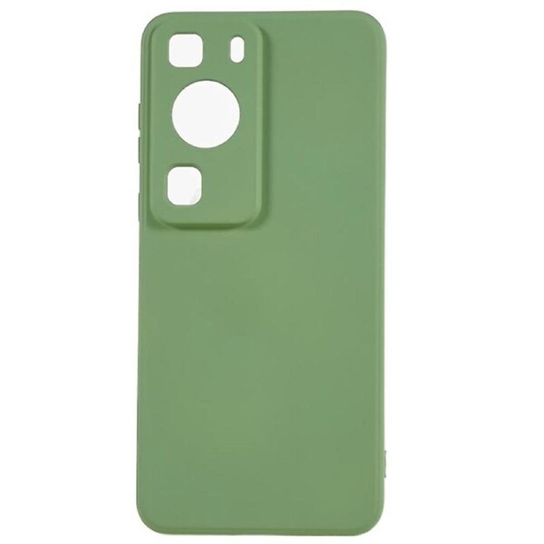 For Huawei P60/P60 Pro Fiber Lining Anti-drop Cover Rubberized TPU Phone Case - Bean Green