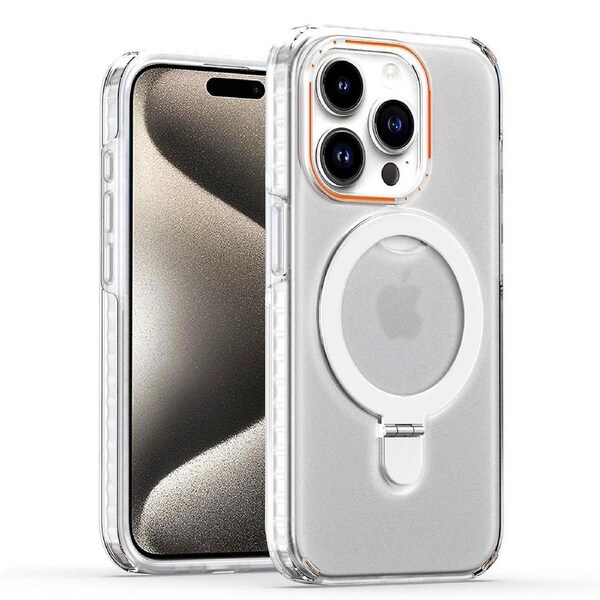 Compatible with MagSafe Kickstand Case for iPhone 15 Pro Max Detachable PC+TPU Slim Phone Cover