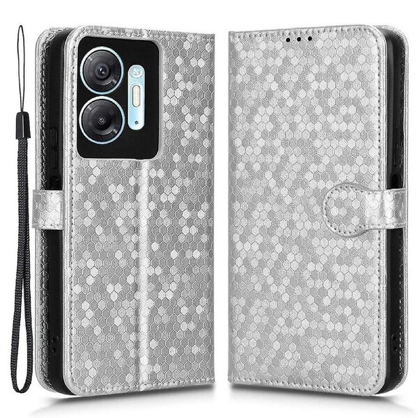 For Infinix Hot 30 5G PU Leather Stand Case Imprinted Wallet Shockproof Cell Phone Cover