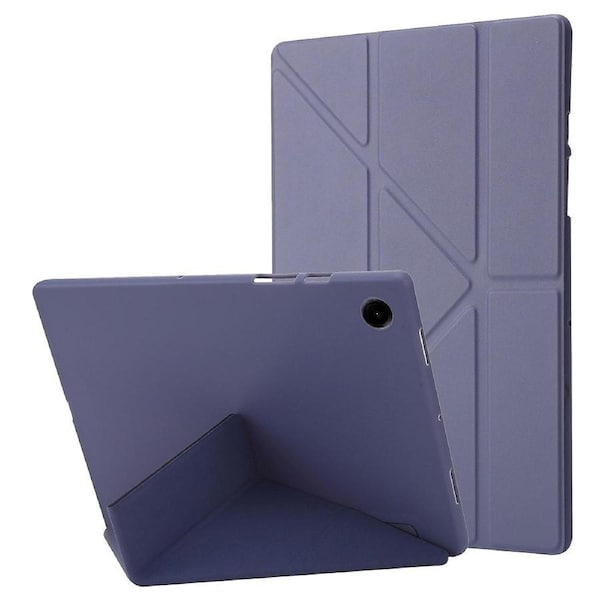For Samsung Galaxy Tab A9 Case Pu Leather+Silicone Cover With Origami Stand