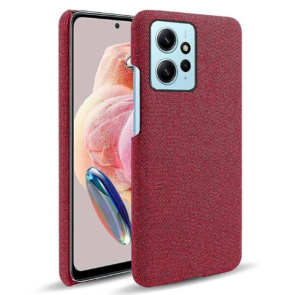 Mobile Phone Case for Xiaomi Redmi Note 12 4G,Anti-Scratch Cloth+Hard PC Shockproof Phone Cover