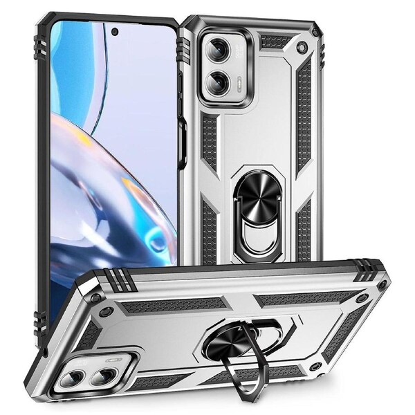 For Motorola Moto G Power 5G Ring Kickstand Phone Case PC+TPU Anti-drop Back Cover