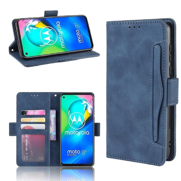 Wallet Stand Flip Leather Phone Shell for Motorola Moto G8 Power