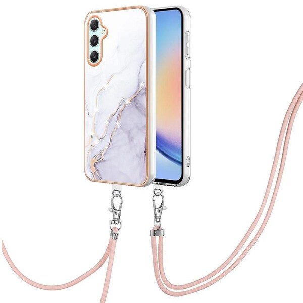 YB IMD Series-9 Phone Case for Samsung Galaxy A24 4G (162.1 x 77.6 x 8.3mm) IMD TPU Cover 006