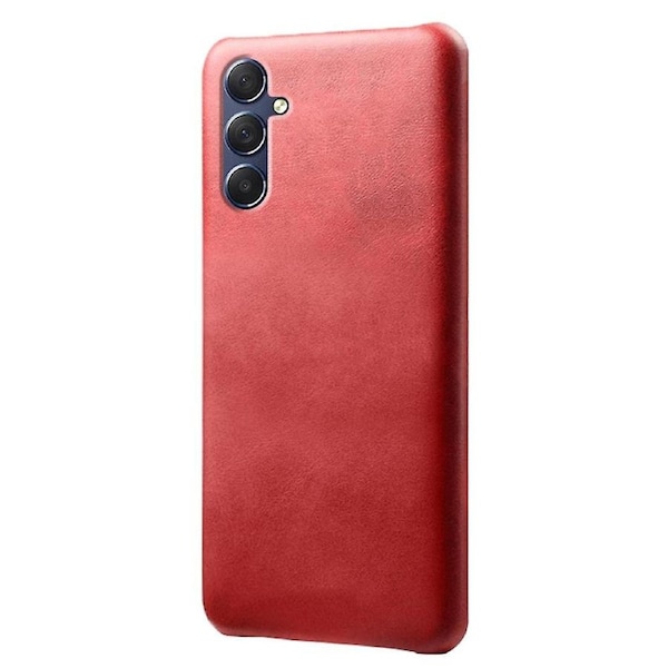 For Samsung Galaxy M54 5G/F54 5G Calf Texture Phone Case Shockproof PU Leather+PC Smartphone Cover