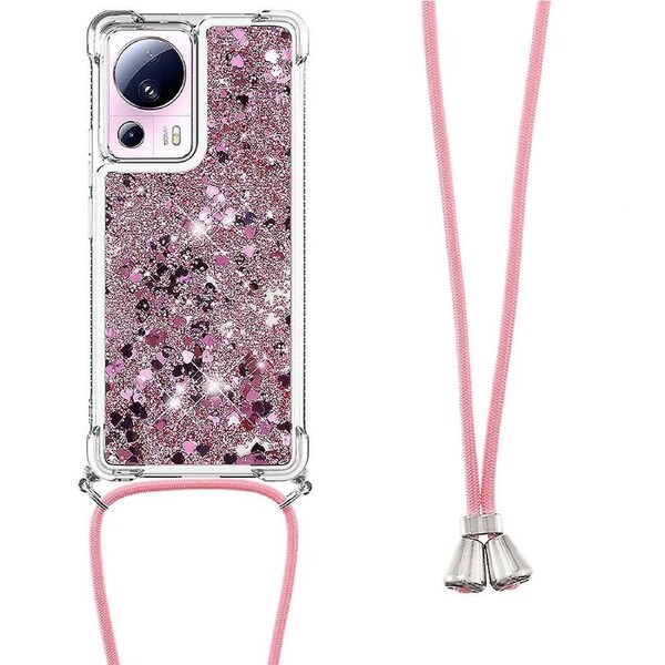 YB Quicksand Series-4 Liquid Bling Case for Xiaomi 13 Lite/Civi 2 5G,Phone Cover