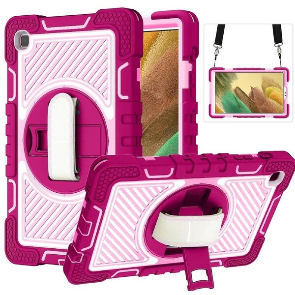 For Samsung Galaxy Tab A7 Lite 8.7-inch Tablet Case Kickstand Anti-Shock Cover With Shoulder Strap